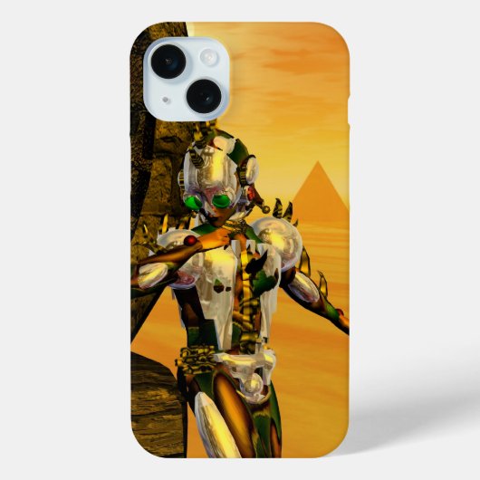 CYBORG TITAN, DESERT HYPERION Science Fictionサイエンス Case-Mate iPhoneケース (裏面)