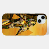 CYBORG TITAN, DESERT HYPERION Science Fictionサイエンス Case-Mate iPhoneケース (裏面 (横))