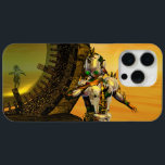 CYBORG TITAN, DESERT HYPERION Science Fictionサイエンス iPhone 15 Pro Maxケース<br><div class="desc">黄色芸術的、緑、茶色、白の色でカラフルと明るいSF画像。彼の反射クロムメタリックなキャラペ鮮やかースとHyperionからのタイタンのサイボーグは、ピラミッドと超現実的な環境で、熱い太陽、エジプトの風景に似た砂漠、3D映画Hyperion Worldからのアニメーションフレーム。クリスマスや休日、特別な機会に贈る美しい贈り物でもある。</div>