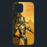 CYBORG TITAN, DESERT HYPERION Science Fictionサイエンス iPhone 12ケース<br><div class="desc">黄色芸術的、緑、茶色、白の鮮やかなSF映像。彼の反射クロムメタリックなキャラペ鮮やかースとHyperionからのタイタンのサイボーグは、ピラミッドと超現実的な環境で、熱い太陽、エジプトの風景に似た砂漠、3D映画Hyperion Worldからのアニメーションフレーム。</div>