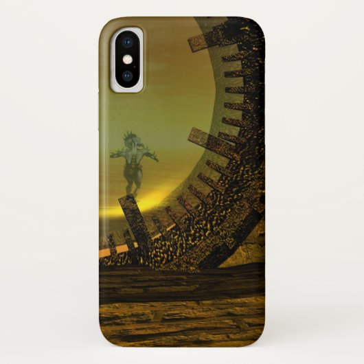 CYBORG TITAN, DESERT HYPERION Science Fictionサイエンス Case-Mate iPhoneケース (裏面)