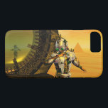 CYBORG TITAN, DESERT HYPERION Science Fictionサイエンス iPhone 8/7ケース<br><div class="desc">黄色芸術的、緑、茶色、白の色でカラフルと明るいSF画像。彼の反射クロムメタリックなキャラペ鮮やかースとHyperionからのタイタンのサイボーグは、ピラミッドと超現実的な環境で、熱い太陽、エジプトの風景に似た砂漠、3D映画Hyperion Worldからのアニメーションフレーム。クリスマスや休日、特別な機会に贈る美しい贈り物でもある。</div>
