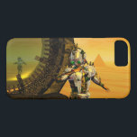 CYBORG TITAN, DESERT HYPERION Science Fictionサイエンス iPhone 8/7ケース<br><div class="desc">黄色芸術的、緑、茶色、白の色でカラフルと明るいSF画像。彼の反射クロムメタリックなキャラペ鮮やかースとHyperionからのタイタンのサイボーグは、ピラミッドと超現実的な環境で、熱い太陽、エジプトの風景に似た砂漠、3D映画Hyperion Worldからのアニメーションフレーム。クリスマスや休日、特別な機会に贈る美しい贈り物でもある。</div>