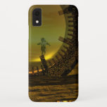 CYBORG TITAN, DESERT HYPERION Science Fictionサイエンス iPhone XRケース<br><div class="desc">黄色芸術的、緑、茶色、白の色でカラフルと明るいSF画像。彼の反射クロムメタリックなキャラペ鮮やかースとHyperionからのタイタンのサイボーグは、ピラミッドと超現実的な環境で、熱い太陽、エジプトの風景に似た砂漠、3D映画Hyperion Worldからのアニメーションフレーム。クリスマスや休日、特別な機会に贈る美しい贈り物でもある。</div>