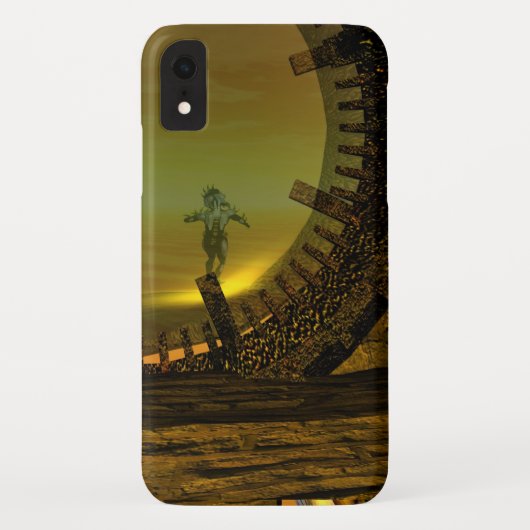 CYBORG TITAN, DESERT HYPERION Science Fictionサイエンス Case-Mate iPhoneケース (裏面)