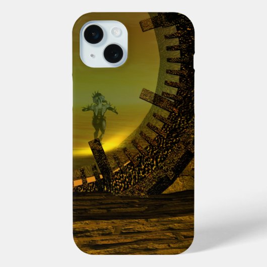CYBORG TITAN, DESERT HYPERION Science Fictionサイエンス Case-Mate iPhoneケース (裏面)