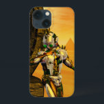 CYBORG TITAN, DESERT HYPERION Science Fictionサイエンス iPhone 13 Miniケース<br><div class="desc">黄色芸術的、緑、茶色、白の色でカラフルと明るいSF画像。彼の反射クロムメタリックなキャラペ鮮やかースとHyperionからのタイタンのサイボーグは、ピラミッドと超現実的な環境で、熱い太陽、エジプトの風景に似た砂漠、3D映画Hyperion Worldからのアニメーションフレーム。クリスマスや休日、特別な機会に贈る美しい贈り物でもある。</div>