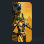 CYBORG TITAN, DESERT HYPERION Science Fictionサイエンス iPhone 13ケース<br><div class="desc">黄色芸術的、緑、茶色、白の色でカラフルと明るいSF画像。彼の反射クロムメタリックなキャラペ鮮やかースとHyperionからのタイタンのサイボーグは、ピラミッドと超現実的な環境で、熱い太陽、エジプトの風景に似た砂漠、3D映画Hyperion Worldからのアニメーションフレーム。クリスマスや休日、特別な機会に贈る美しい贈り物でもある。</div>
