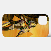 CYBORG TITAN, DESERT HYPERION Science Fictionサイエンス Case-Mate iPhoneケース (裏面 (横))