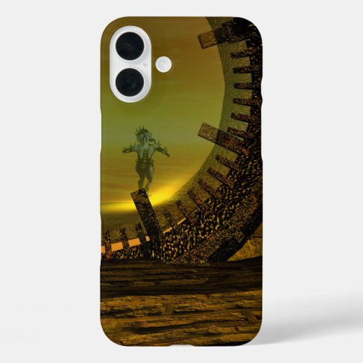 CYBORG TITAN, DESERT HYPERION Science Fictionサイエンス Case-Mate iPhoneケース (裏面)