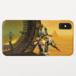 CYBORG TITAN, DESERT HYPERION Science Fictionサイエンス iPhone XS Maxケース<br><div class="desc">黄色芸術的、緑、茶色、白の色でカラフルと明るいSF画像。彼の反射クロムメタリックなキャラペ鮮やかースとHyperionからのタイタンのサイボーグは、ピラミッドと超現実的な環境で、熱い太陽、エジプトの風景に似た砂漠、3D映画Hyperion Worldからのアニメーションフレーム。クリスマスや休日、特別な機会に贈る美しい贈り物でもある。</div>