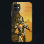 CYBORG TITAN, DESERT HYPERION Science Fictionサイエンス iPhone 11 ケース<br><div class="desc">黄色芸術的、緑、茶色、白の色でカラフルと明るいSF画像。彼の反射クロムメタリックなキャラペ鮮やかースとHyperionからのタイタンのサイボーグは、ピラミッドと超現実的な環境で、熱い太陽、エジプトの風景に似た砂漠、3D映画Hyperion Worldからのアニメーションフレーム。クリスマスや休日、特別な機会に贈る美しい贈り物でもある。</div>