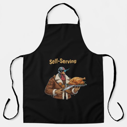  Cyborg Turkey's Thanksgiving Revenge エプロン (正面)