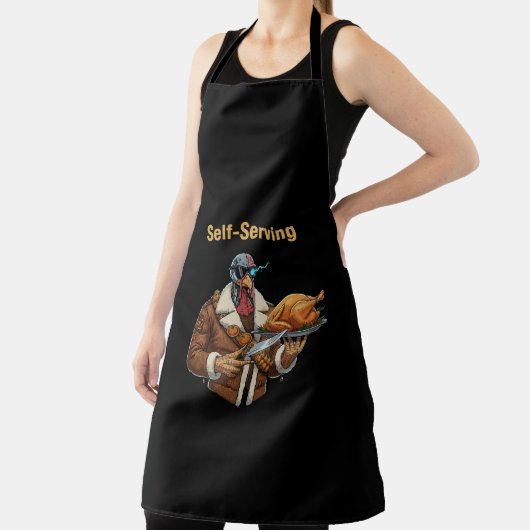  Cyborg Turkey's Thanksgiving Revenge エプロン (インサイチュ)