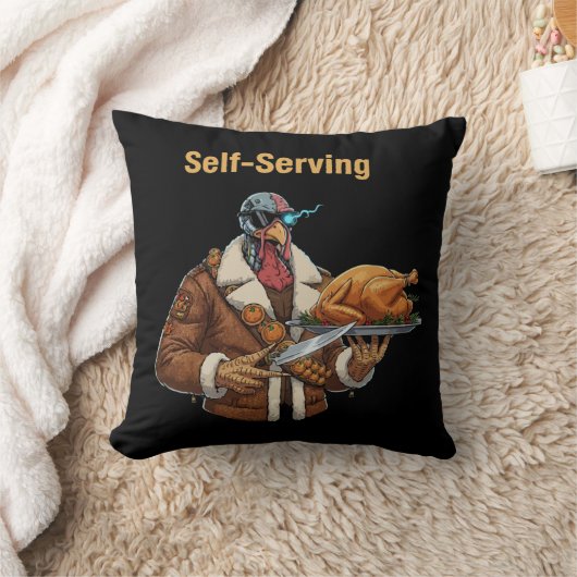  Cyborg Turkey's Thanksgiving Revenge クッション (ブランケット)