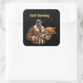  Cyborg Turkey's Thanksgiving Revenge スクエアシール (バッグ)