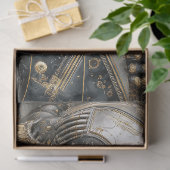 Cyborg Warrior Steampunk Sci-Fi Decoupage Art 薄葉紙 (ギフト)