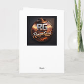 Cyborg white tiger greeting card cybernetic wild l カード (裏面)