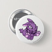 Cybunnyの紫色 缶バッジ (正面&裏面)