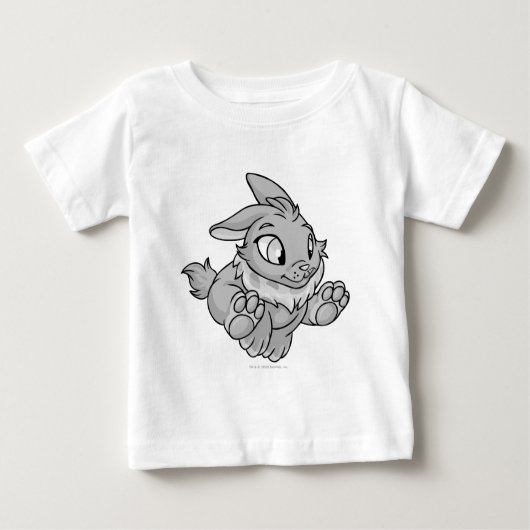 Cybunnyの銀 ベビーTシャツ (正面)
