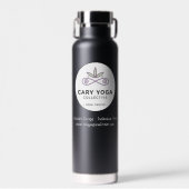 CYCブラック熱水ボトル ウォーターボトル (正面)