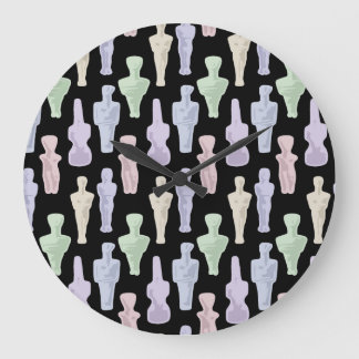 Cycladic Figurines ラージ壁時計