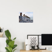 Cycle at beach ポスター (ホームオフィス)