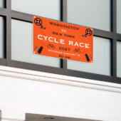 Cycle Race 横断幕 (ビルの外側)