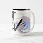 CycleNutsのロゴのコップ ツートーンマグカップ (正面右)