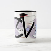 CycleNutsのロゴのコップ ツートーンマグカップ (中央)