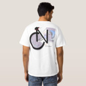 CycleNutsのロゴの人のTシャツ Tシャツ (裏面フル)