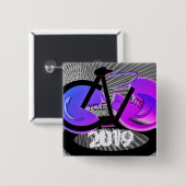 CycleNuts 2019ロゴスクエアボタン 缶バッジ (正面&裏面)