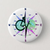 CycleNuts 2021トレイルがボタンを押すところ 缶バッジ (正面)