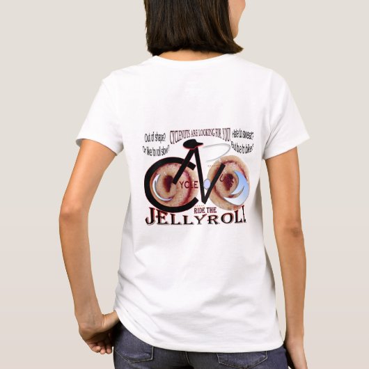 CycleNuts JellyRoll Womens Tシャツ (裏面)