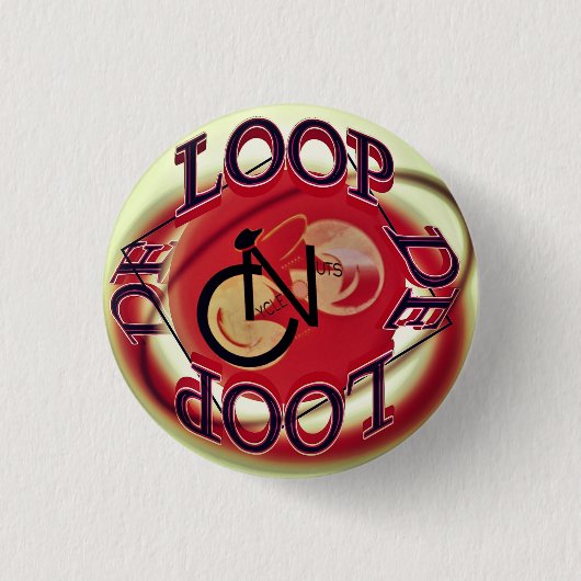 cycleNuts Loop De Loop Button 缶バッジ (正面)