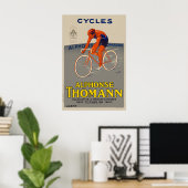 Cycles Alphonse Thomann Bicycle Poster ポスター (ホームオフィス)