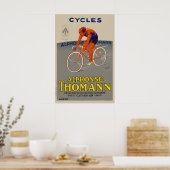 Cycles Alphonse Thomann Bicycle Poster ポスター (キッチン)