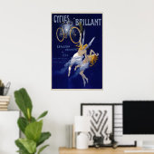 Cycles Brillant Vintage Bicycle Poster ポスター (ホームオフィス)