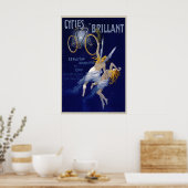 Cycles Brillant Vintage Bicycle Poster ポスター (キッチン)