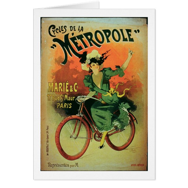 「Cycles de La Metropole」、Marie及びCo. (色のlith (正面)