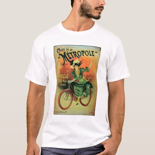 「Cycles de La Metropole」、Marie及びCo. (色のlith Tシャツ (正面)