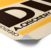 Cycles Dilecta Vintage Art Deco Bicycle Poster ポスター (角)