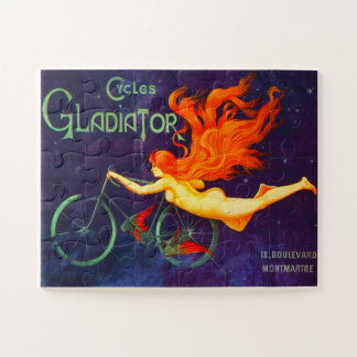 Cycles Gladiator ビンテージ フランス自転車広告ポスター ジグソーパズル
