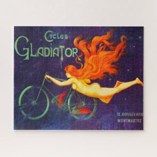 Cycles Gladiator ビンテージ フランス 自転車広告 ポスター ジグソーパズル