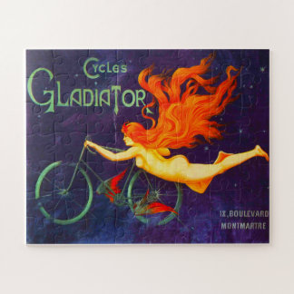 Cycles Gladiator ビンテージ フランス 自転車 広告 ポスター ジグソーパズル