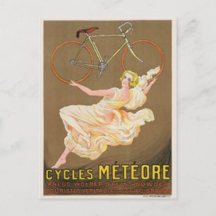 Cycles Meteore Vintage Poster 1926 ポストカード