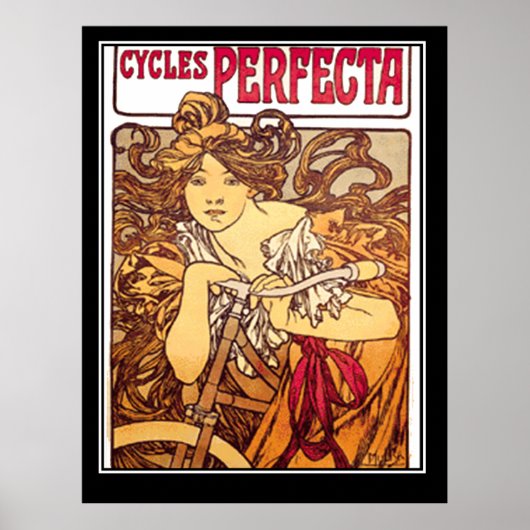 Cycles Perfecta ビンテージ広告ポスター ポスター (正面)