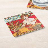 Cycles Waverley、ミュシャ スクエアペーパーコースター (アングル)