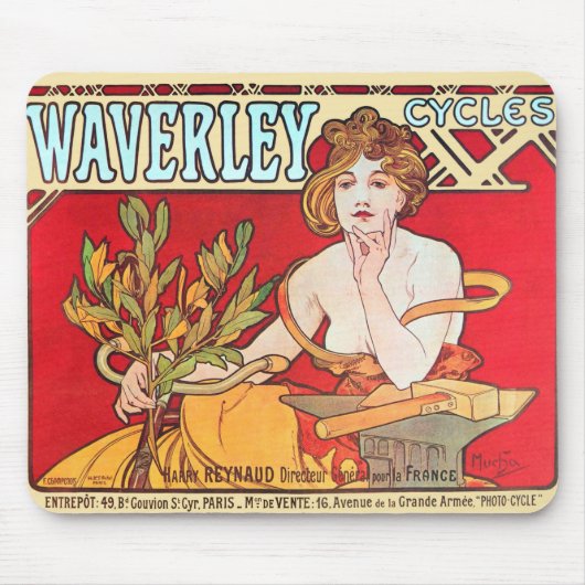 Cycles Waverley, Mucha マウスパッド (正面)