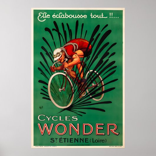 Cycles Wonder Bicycle Poster Prints ポスター (正面)